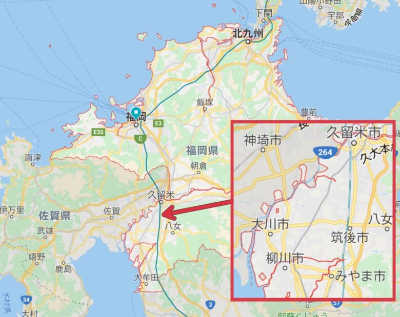 福岡と佐賀の県境