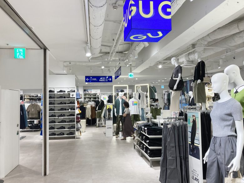 ミーナ天神　ユニクロ　GU フロアガイド　リニューアル後