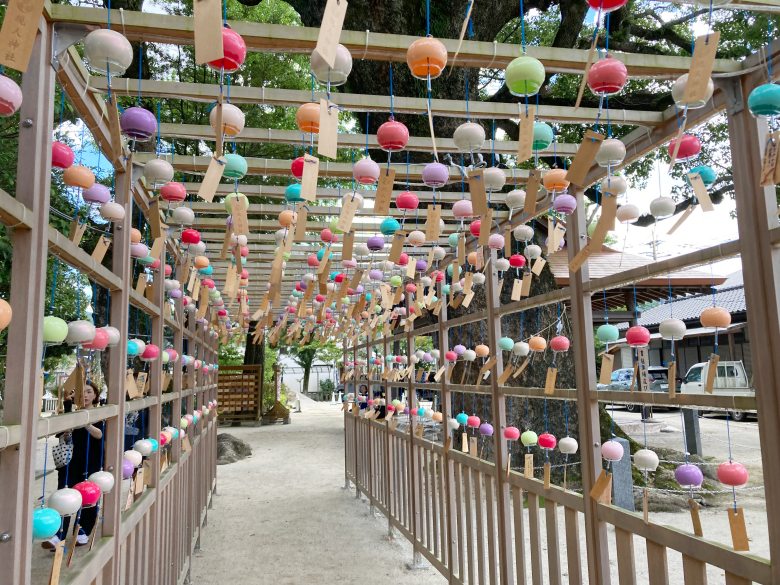 現人神社　那珂川　風鈴　願い結び風鈴　仕事運　縁結び
