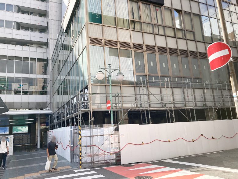 博多駅筑紫口　デイトスアネックス　改装中　リニューアル