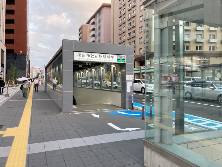 櫛田神社前駅駐輪場　地下鉄七隈線