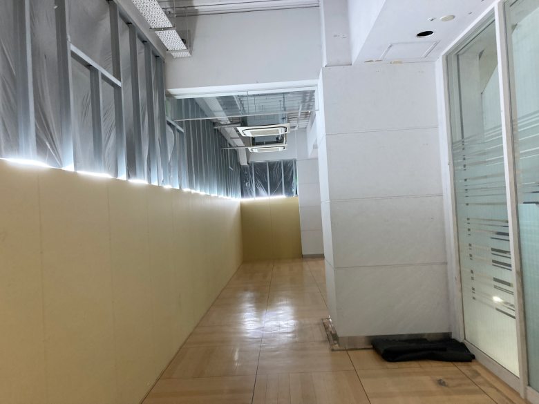 天神ロフトビル跡地の現在 改修工事