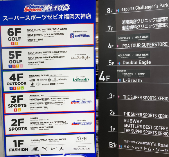 Luz福岡天神　天神ロフトビル跡地　フロアガイド