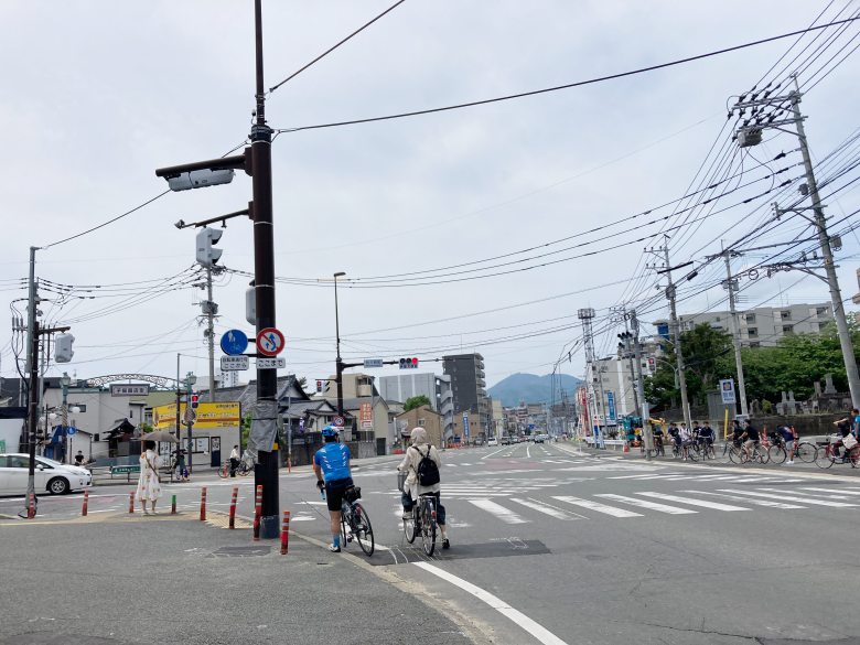 小飼交差点の場所・地図 日本初のスクランブル交差点 熊本市中央区