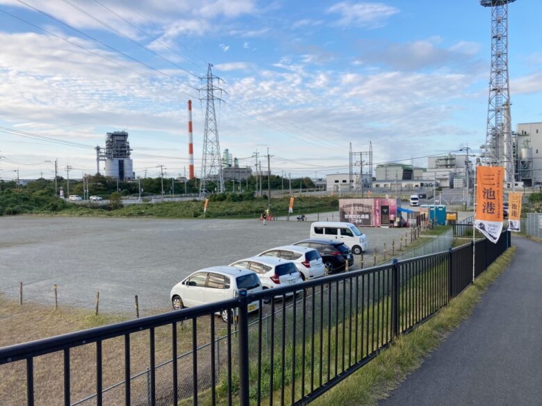 三池港　光の航路　展望所　駐車場の場所・地図