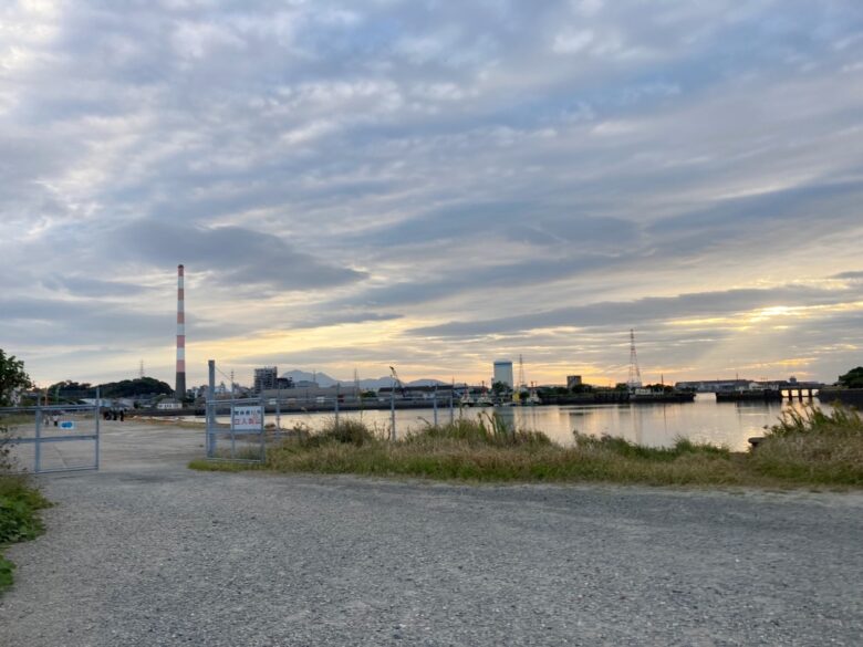 第一岸壁 三池港　光の航路　場所