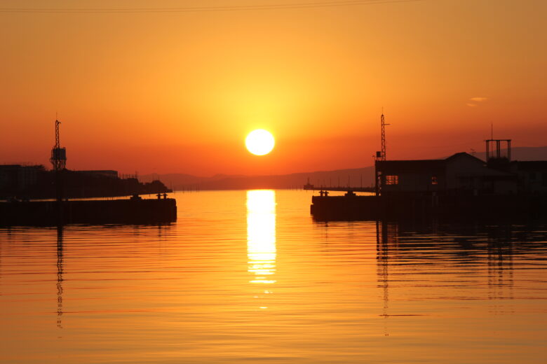 第一岸壁 三池港　光の航路　場所　大牟田