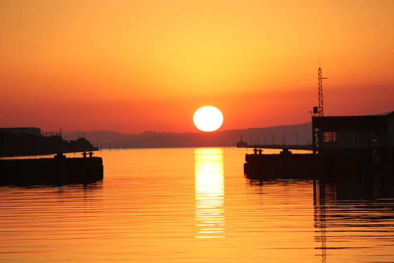 第一岸壁 三池港　光の航路　場所　大牟田
