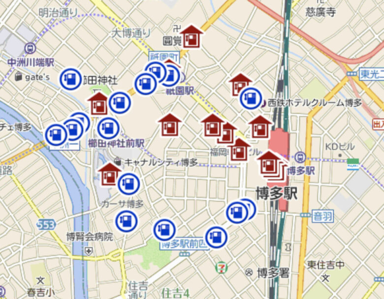 福岡市内の公衆電話