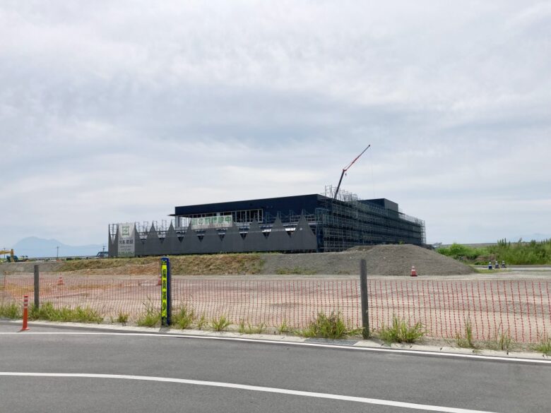 道の駅あらお　熊本県荒尾市　建設中 2026年6月オープン