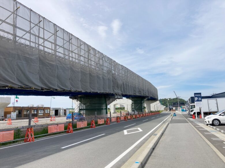 道の駅あらお　熊本県荒尾市　建設中 2026年6月オープン